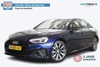 Audi A4 Limousine 35 TFSI Launch edition Sport | Incl. 1 jaar garantie | S-Line | Virtueel dasboard | Groot navi | Cruise | Clima | Sportsoelen | Half leder | Matrix  LED | 1e eigenaar | Dealer onderhouden | 18'' LM | Zwarte hemel | Schuif / kantel dak | Hoogglan