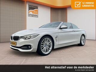 BMW 4-SERIE Cabrio 428i High Executive Luxury Individual, Orig.NL - 12 MND GARANTIE | Leer | NAVI | PDC Camera | DAB+ | Stoel+Stuurverw. | Mineralweiss Metallic!! - RIJKLAAR