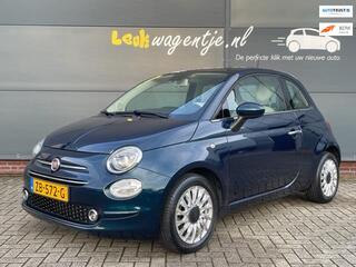 Fiat 500 1.2 Lounge *carplay *cruise c. *p-sensor *blauw