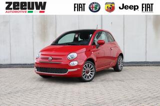 Fiat 500 1.0 Hybrid 70 PK Red | Carplay | Cruise | BTW | 16"