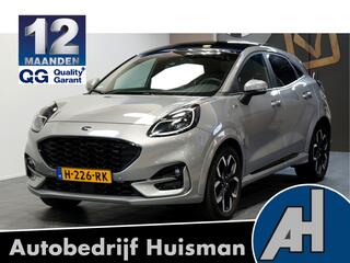 Ford PUMA 1.0 EcoBoost 92kW/125pk 6-bak Hybrid ST-Line X First Edition PANORAMADAK + B&O AUDIO + ADAPT.CRUISE + LANE ASSIST + FULL LED + CLIMA + SPORTSTOELEN + LEER/ALCANTARA + STOEL-&STUURVERWARMING + AFN.TREKHAAK + CAMERA + PARKSENSOREN V&A + 18" LM-VELGEN!!