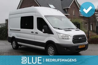 Ford TRANSIT 350 2.0 TDCI 130PK Euro6 L3H3 DC Trend ?dubbele cabine ?trekhaak 3500KG ?airco ?navigatie ?cruise control