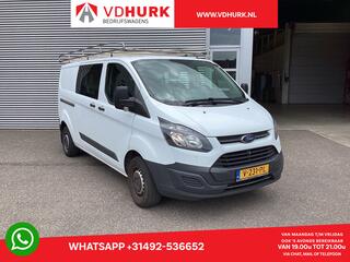 Ford TRANSIT CUSTOM 2.0 TDCI L2 DC Dubbel Cabine Trekhaak/ Imperiaal/ 6 Pers./ Airco