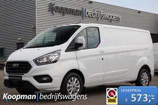 Ford TRANSIT CUSTOM 300 2.0TDCI 130pk L2H1 Limited | Betimmering | Navi |  Airco | Cruise | PDC | Lease 573,- p/m