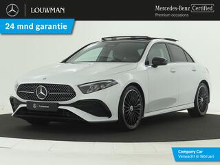 Mercedes-Benz A-KLASSE 180 AMG Line | Premium Pack | Panorama-schuifdak | Smartphone integratie | (19 inch) multispaaks lichtmetalen AMG-velgen |