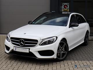 Mercedes-Benz C-KLASSE Estate 180 Sport Edition | AMG | Automaat 9G | Airco | Camera | Night Pakket | Elektr. PANOdak | Sfeerverlichting | Wegdraaib. Trekhaak | Modeljaar 2018 | Volledig Dealeronderhouden