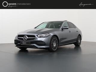 Mercedes-Benz C-KLASSE 180 Luxury Line | Panoramadak | trekhaak | memory pakket | Actieve afstandsassistent | 360 camera