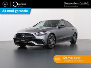 Mercedes-Benz C-KLASSE 180 AMG Line Night | Panoramadak | Memory Zetels | Head-Up Display | Trekhaak | Burmester | Multibeam LED | 360 Cam