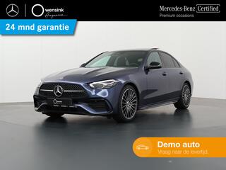 Mercedes-Benz C-KLASSE 180 AMG Line | Panoramadak | Nightpakket incl. 19'' multispaaks | Sfeerverlichting | stoelverwarming