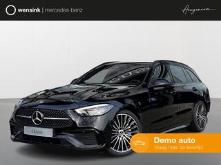 Mercedes-Benz C-KLASSE Estate 180 AMG Line | Panorama-schuifdak | Memory | High-performance LED | Dodehoek-assistent | Sfeerverlichting | Nightpakket | 19" Multispaaks |