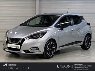 Nissan MICRA 1.0 IG-T 92 pk N-Design / ** ¤4500 korting ** / Direct leverbaar! / Navigatie / Airco / Parkeersensoren achter / Apple Carplay en Android Auto / Cruise control / Privacy glass / Safety Pack /