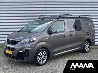 Peugeot EXPERT 2.0 180pk L3H1 Automaat DC Premium Clima LMV Navi CarPlay Sensoren Cruise Keyless Camera Leder Stoelverwarming Voorruitverwarming Imperiaal 2xSchuif Lane-Assist Trekhaak