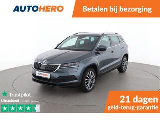 Skoda Karoq 1.5 TSI ACT Soleil 150PK | EG69544 | Dealer Onderhouden | Climate | Adaptive Cruise | Stoelverwarming V+A | LED | Stuurverwarming | Lichtmetaal |