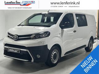 Toyota PROACE Worker 2.0 D-4D 145 pk Dubbel Cabine 6-Zits Airco Cruise Control, Dodehoek Assist, Apple Carplay, PDC achter
