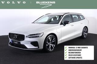 Volvo V60 T6 Recharge AWD R-Design - Panorama/schuifdak - IntelliSafe Assist & Surround - Harman/Kardon audio - Parkeercamera achter - Verwarmde voorstoelen & stuur - Head up display - Elektr. bedienb. voorstoelen met geheugen - Parkeersensoren voor & achter - Elek