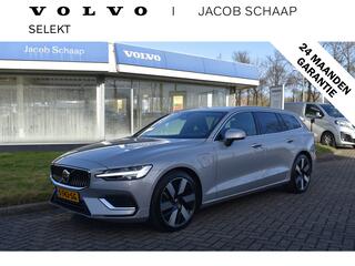 Volvo V60 T6 350PK Automaat Recharge AWD Ultimate Bright | H&K | Trekhaak | Massage stoelen | 360 camera | 19"LMV | Panoramadak